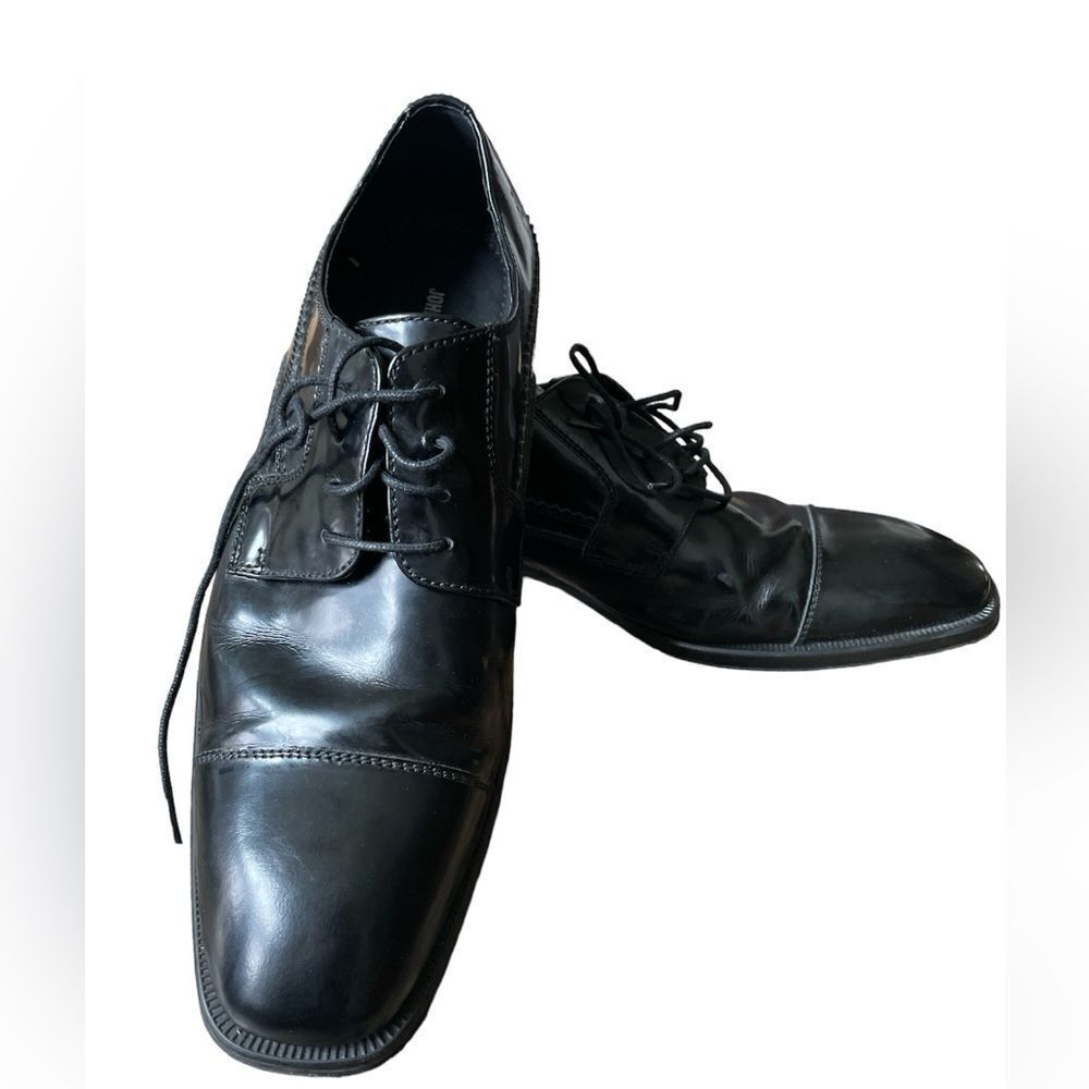 Johnson and Murphy Men’s Shoes Black Leather Classic Size 10